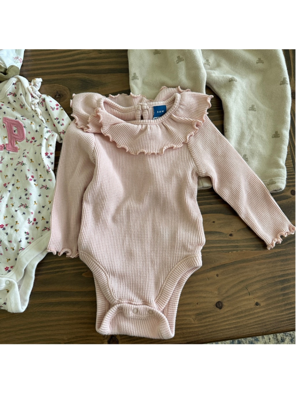 Baby Girl Clothing Lot 3-6M Gap Old Navy Floral Sleepers 6 Pc - Picture 2 of 13